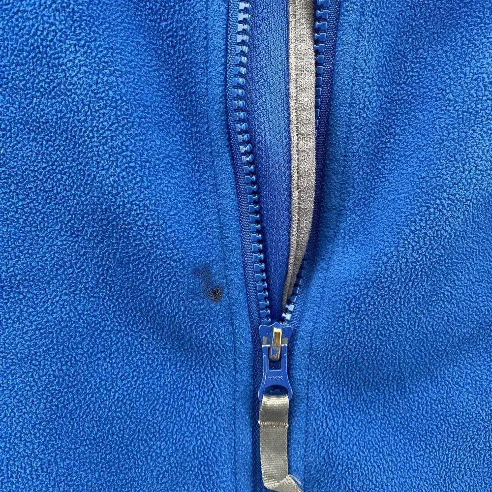 The NORTH FACE Fleece Boys Youth Blue Full‎ Zip Windwall Jacket Size Small READ